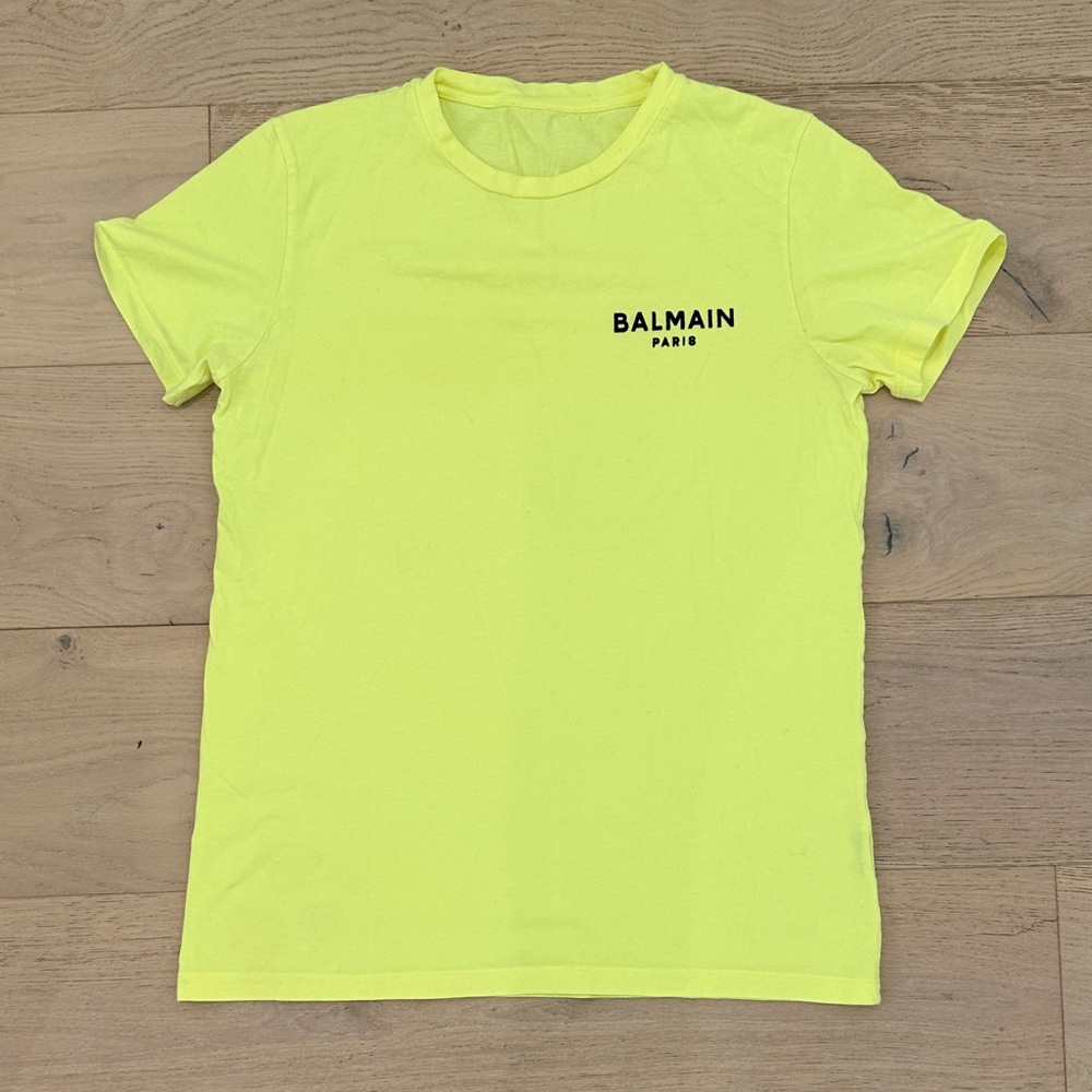 Balmain Neon Yellow Tee